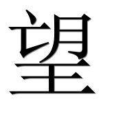 Иероглиф 望